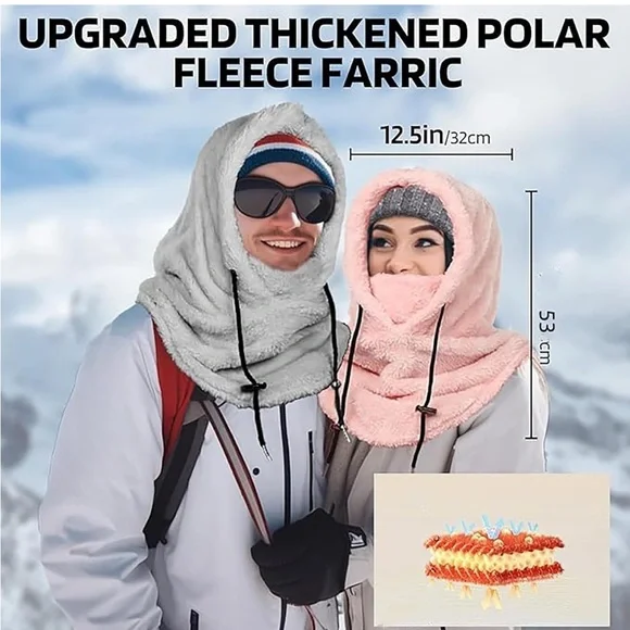 Fleece Hooded Scarf - Picture 8 of 11